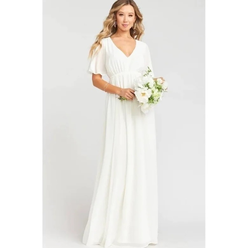 NWT Show Me Your Mumu Emily Empire Maxi Dress Bridesmaid Wedding Guest Maternity